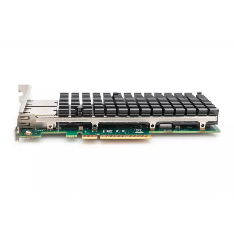 DIGITUS Ethernet server adapter – 10 Gbit/s Dual-Port PCIe X8, Intel X540 BT2