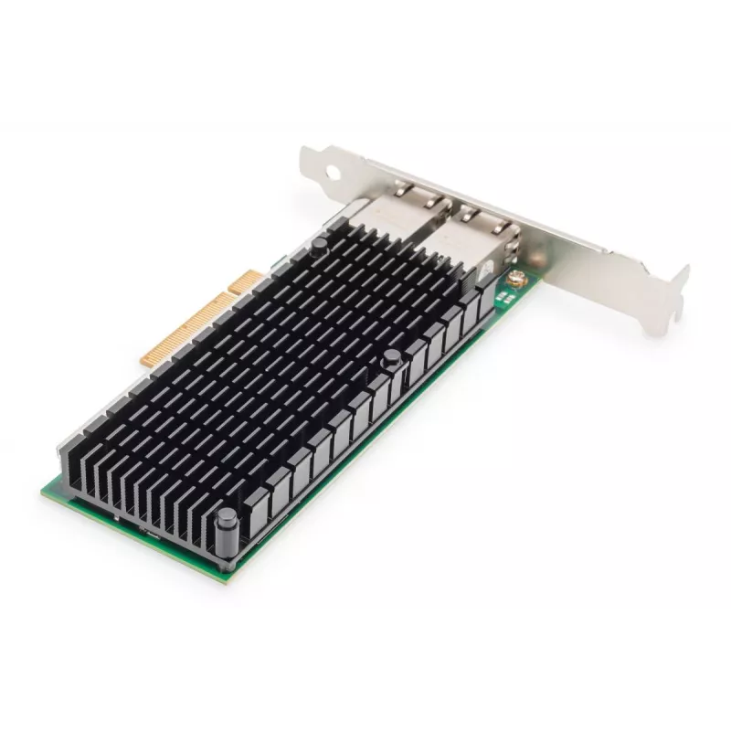 DIGITUS Ethernet server adapter – 10 Gbit/s Dual-Port PCIe X8, Intel X540 BT2