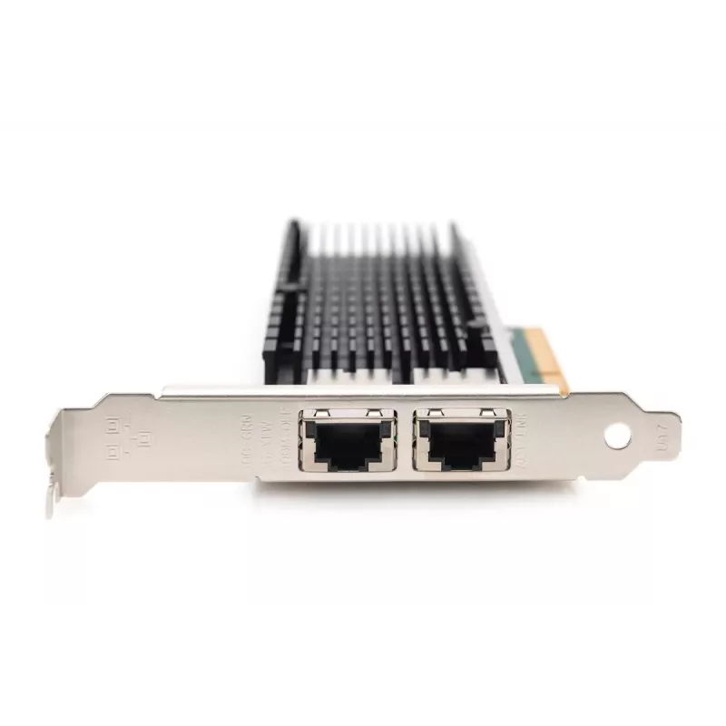DIGITUS Ethernet server adapter – 10 Gbit/s Dual-Port PCIe X8, Intel X540 BT2