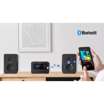 Sharp TOKYO DAB+ HI-FI Micro System μικροσύστημα ήχου σπιτιού 40 W μαύρο