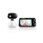 Motorola PIP1500 βίντεο baby monitor, έγχρωμη οθόνη 5 ιντσών, 480 x 272, FHSS, εμβέλεια 300 m, αμφίδρομη επικοινωνία, υπέρυθρη νυχτερινή όραση, παρακολούθηση θερμοκρασίας δωματίου, λευκό/μαύρο