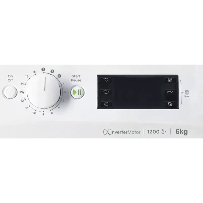 Indesit MTWSE 61294 WK EE Πλυντήριο ρούχων Frontlader 6 kg 1151 U/min Λευκό
