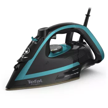 Tefal Puregliss FV8066 Σίδερο ατμού Durilium AirGlide Autoclean πλάκα σιδερώματος 3000 W Μαύρο, Μπλε