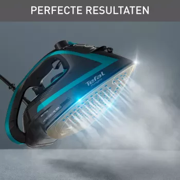 Tefal Puregliss FV8066 Σίδερο ατμού Durilium AirGlide Autoclean πλάκα σιδερώματος 3000 W Μαύρο, Μπλε