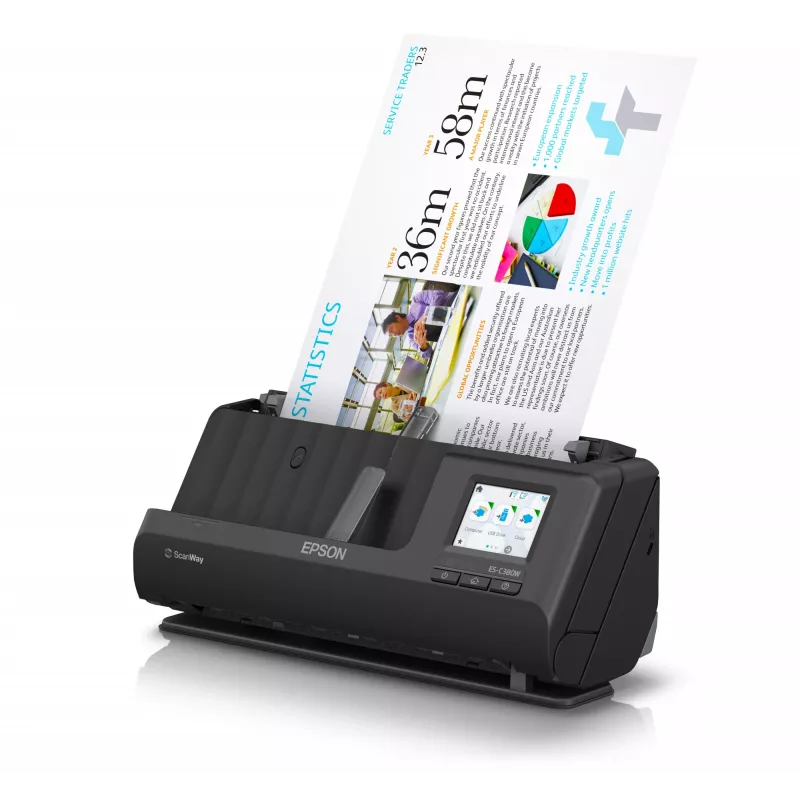 Epson ES-C380W ADF + σαρωτής εισόδου 600 x 600 DPI A4 μαύρο