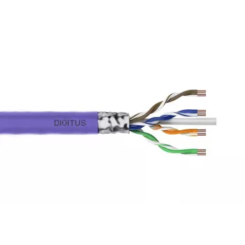 DIGITUS Καλώδιο εγκατάστασης - CAT6 - F/UTP - AWG 23/1 - 100m - Μωβ