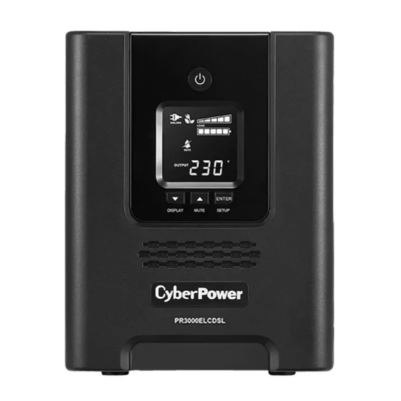 CyberPower PR3000ELCDSL USV αδιάλειπτη παροχή ισχύος Line-Interactive 3 kVA 2700 W 9 υποδοχές AC