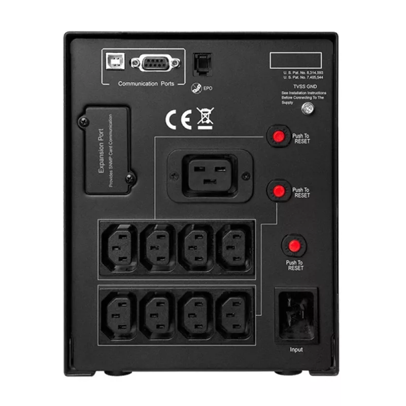 CyberPower PR3000ELCDSL USV αδιάλειπτη παροχή ισχύος Line-Interactive 3 kVA 2700 W 9 υποδοχές AC