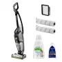 Bissell CrossWave Hydrosteam Pet Pro Ηλεκτρική σκούπα μπαταρίας AC Σκούπα υγρού και στεγνού καθαρισμού χωρίς σακούλα 0 L 1100 W Μαύρο, Ασημί