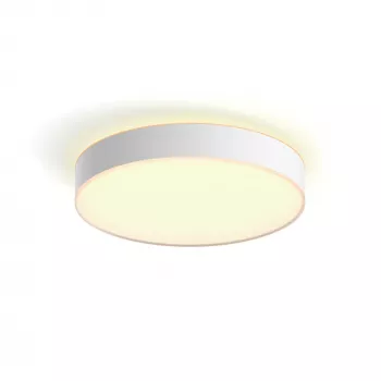 Philips Hue White ambience Enrave μεγάλο φωτιστικό οροφής, έξυπνο φωτιστικό οροφής, Bluetooth, λευκό, LED, μέταλλο, μη αντικαταστάσιμες λυχνίες
