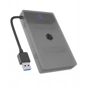 ICY BOX IB-AC603b-U3 Θήκη HDD/SSD ανθρακί, μαύρο 2,5 ίντσες