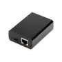 DIGITUS Gigabit PoE+ Splitter, 10/100/1000 Mbit/s, 24 W Είσοδος: 802.3at PoE, Έξοδος: 5V/2A, 9V/2A, 12V/2A, Πλαστικό κουτί, μαύρο