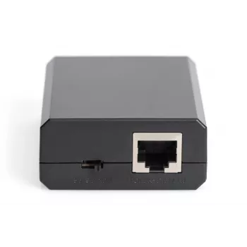 DIGITUS Gigabit PoE+ Splitter, 10/100/1000 Mbit/s, 24 W Είσοδος: 802.3at PoE, Έξοδος: 5V/2A, 9V/2A, 12V/2A, Πλαστικό κουτί, μαύρο