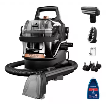 Bissell SpotClean Hydrosteam Pro Κυλινδρικός καθαριστής ατμού 1,9 L 1000 W Μαύρο, Χαλκός, Διαφανές