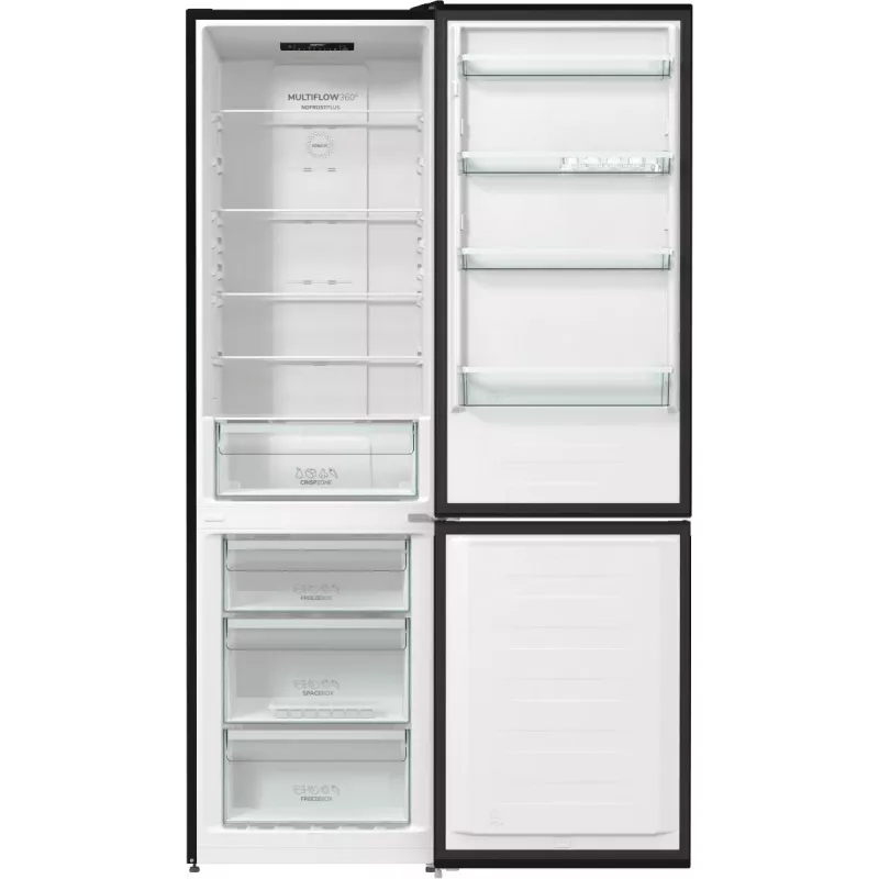 Gorenje NRK6202EBXL4 Ψυγειοκαταψύκτης Ελεύθερης Τοποθέτησης 331 L Μαύρο