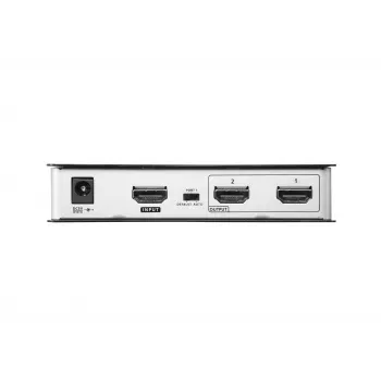 ATEN 2-Port True 4K στα 60 Hz (4:4:4), Διαχωριστής HDMI, HDMI, 2x HDMI, 4096 x 2160 Pixel, Μαύρο, Μέταλλο, 4K Ultra HD