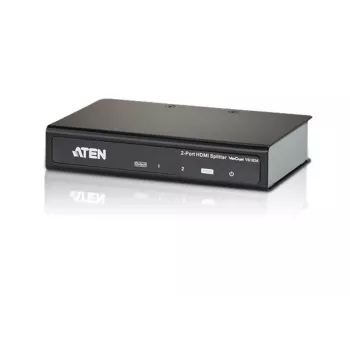 ATEN VS182A διανομέας ήχου/εικόνας HDMI True 4K 2 θυρών, 1x είσοδος HDMI, 2x έξοδοι HDMI, 4K x 2K, HDCP 1.4, μαύρος