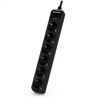 CyberPower Essential B0620SC0-DE πολύπριζο με προστασία από υπερτάσεις, μαύρο