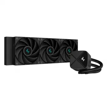 All-in-One Υδρόψυξη DeepCool LS720S Zero Dark — 3×120 mm Ανεμιστήρες, Ψυγείο 360 mm, Σωλήνες 41 cm, Αντλία 6 W, Υποστήριξη LGA1151/AM4/AM5, Μαύρο