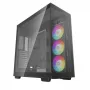 DeepCool CH780 κουτί υπολογιστή Full Tower για gaming, E-ATX, πλαϊνό παράθυρο από σκληρυμένο γυαλί, χωρίς τροφοδοτικό, μαύρο