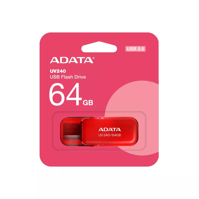 ADATA UV240 USB Stick 64 GB USB Type-A 2.0 Κόκκινο