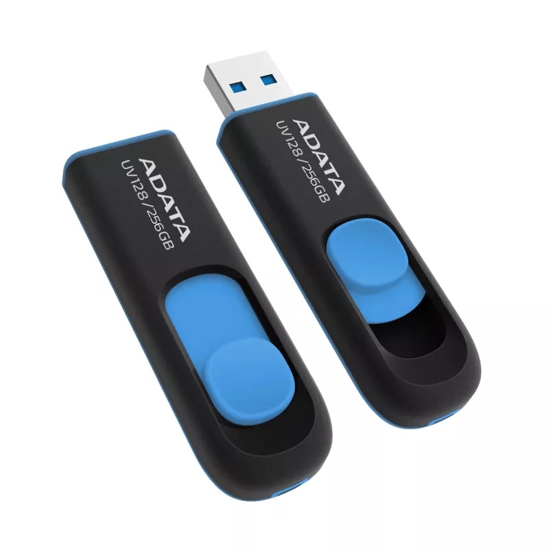 ADATA UV128 USB Stick 256 GB USB Type-A 3.2 Gen 1 (3.1 Gen 1) Μαύρο, Μπλε