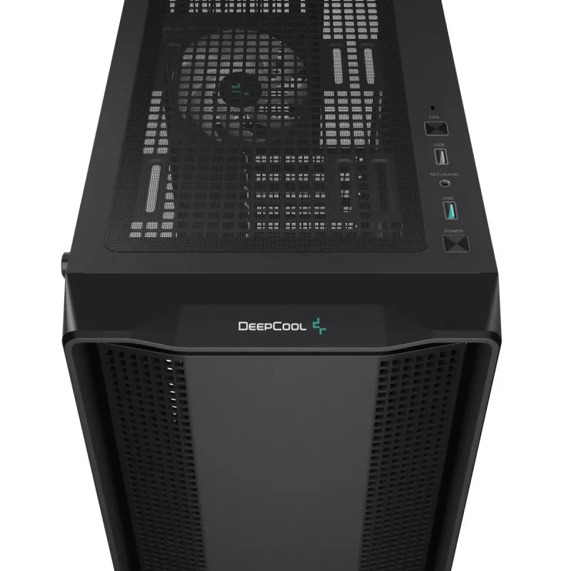 Κουτί PC DeepCool CC560 ARGB V2 Midi-Tower Μαύρο — ATX/Micro-ATX/Mini-ITX, tempered glass, aRGB, υποστηρίζει έως 370 mm GPU