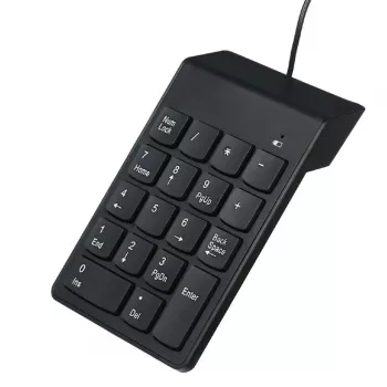 Αριθμητικό πληκτρολόγιο GEMBIRD KPD-U-03 USB 18 πλήκτρα Scissorswitch, καλώδιο 1,45 m, μαύρο