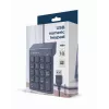 Αριθμητικό πληκτρολόγιο GEMBIRD KPD-U-03 USB 18 πλήκτρα Scissorswitch, καλώδιο 1,45 m, μαύρο