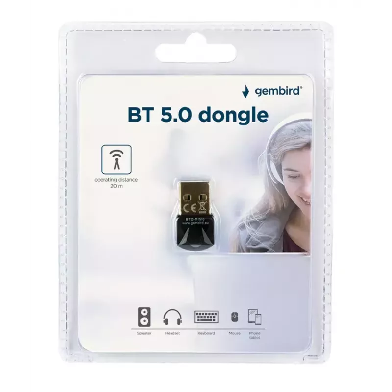 Κάρτα δικτύου Bluetooth Gembird BTD-MINI6 ασύρματη διεπαφή USB