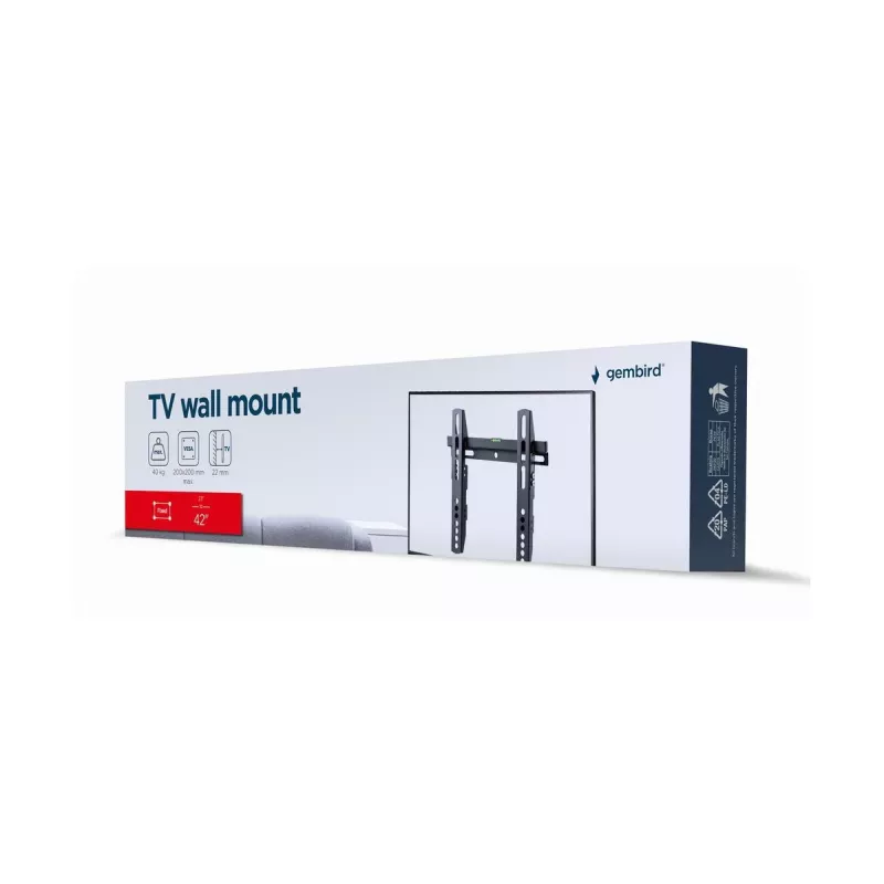 Βάση TV Gembird WM-42F-02 Μαύρο 40 kg αντοχή 23 έως 42 ίντσες