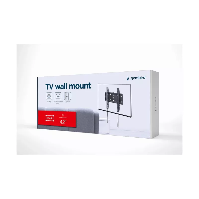 GEMBIRD Βάση τοίχου TV (σταθερή), 23in-42in