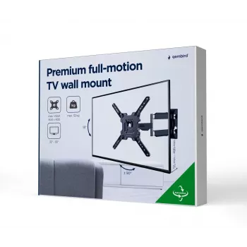 GEMBIRD Premium Πλήρως κινητή επιτοίχια βάση TV, 32 inch–55 inch, 32 kg