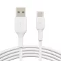 Καλώδιο USB Belkin BoostCharge CAB001BT1MWH 1m USB A σε USB C Λευκό