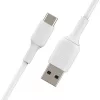 Καλώδιο USB Belkin BoostCharge CAB001BT1MWH 1m USB A σε USB C Λευκό