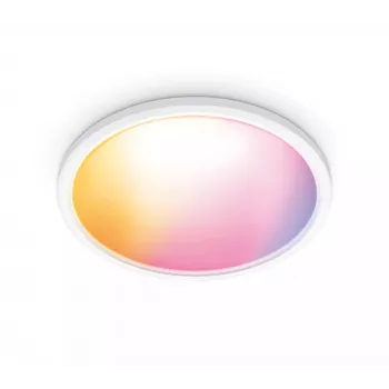 WiZ SuperSlim έξυπνο φωτιστικό οροφής Wi-Fi 545 mm, 32 W, 3800 lm, Tunable White & Color 2200-6500 K, με ρύθμιση έντασης, λευκό