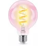 Philips Filament Clear 40 W G95 E27, Έξυπνος λαμπτήρας, Wi-Fi/Bluetooth, Διαφανές, Wi-Fi 4 (802.11n), 802.11b, 802.11g, LED, E27