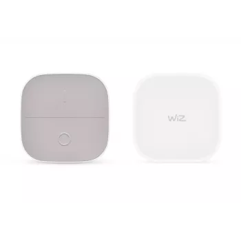 WiZ Portable Button 929003501301 τηλεχειριστήριο έξυπνου φωτισμού, με μπαταρία, 6,0 x 6,0 x 2,5 cm