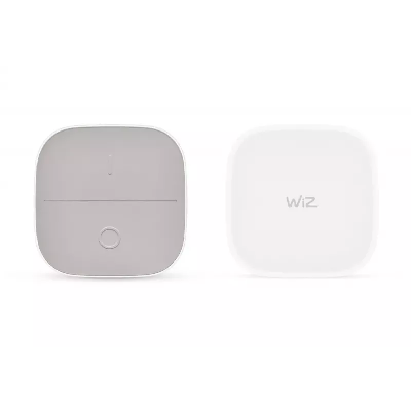 WiZ Portable Button 929003501301 τηλεχειριστήριο έξυπνου φωτισμού, με μπαταρία, 6,0 x 6,0 x 2,5 cm