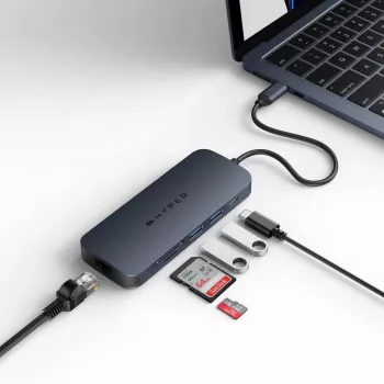 Targus HD4004GL Σταθμός σύνδεσης laptop/αντιγραφέας θυρών USB Type-C Μπλε