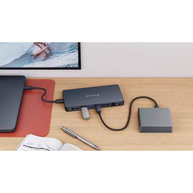 Targus HyperDrive Next Ενσύρματο USB 3.2 Gen 2 (3.1 Gen 2) Type-C Μπλε