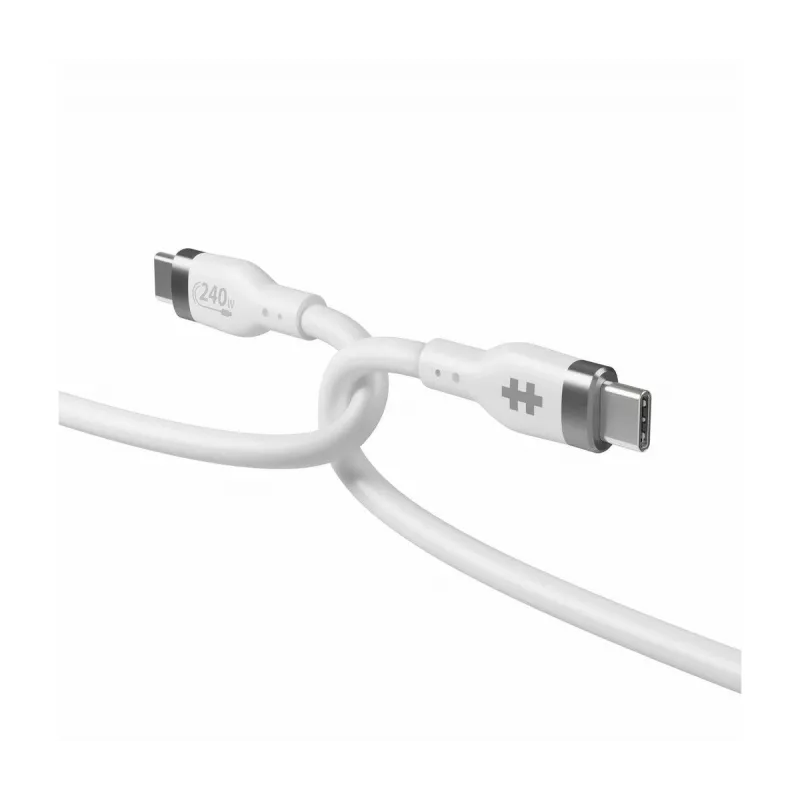 TARGUS Hyper 2m Καλώδιο φόρτισης σιλικόνης 240W USB-C - Λευκό