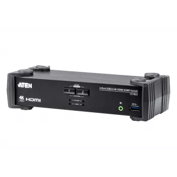 ATEN Διακόπτης KVMP™ 2-Port USB 3.0 4K HDMI με λειτουργία μίκτη ήχου