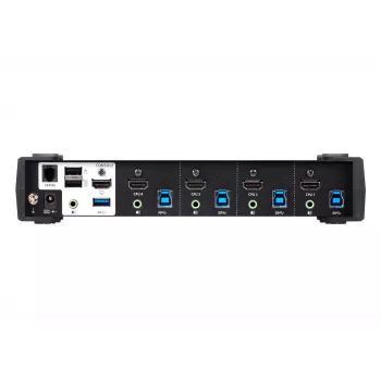 ATEN Διακόπτης KVMP™ 4-Port USB 3.0 4K HDMI με λειτουργία μίκτη ήχου