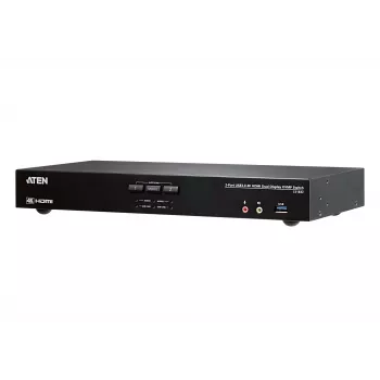 ATEN Διακόπτης KVMP™ 2-Port USB 3.0 4K HDMI Dual Display, 4096 x 2160 Pixel, 4K Ultra HD, 3,17 W, μαύρο
