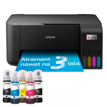 Πολυλειτουργικός εκτυπωτής inkjet Epson EcoTank L3230 — έγχρωμη εκτύπωση 5760x1440 DPI, A4, αντιγραφή/σάρωση 600x1200, 33 ppm, μαύρο
