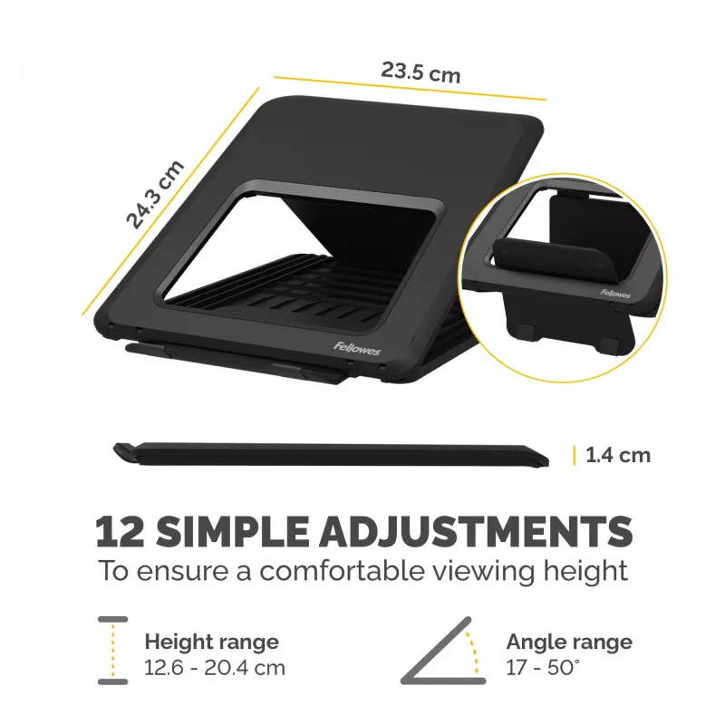 Fellowes Βάση laptop για το γραφείο - Breyta ρυθμιζόμενη βάση laptop