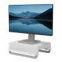 Fellowes Breyta 100016561 βάση ανύψωσης οθόνης, 3 ρυθμίσεις ύψους, φορητή με λαβή, λευκή