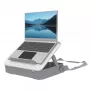 Fellowes Τσάντα μεταφοράς laptop με ενσωματωμένη βάση laptop – Breyta κλειδωμένη τσάντα μεταφοράς laptop για υβριδική εργασία & laptop έως 14 ίντσες/4 kg – Λευκό