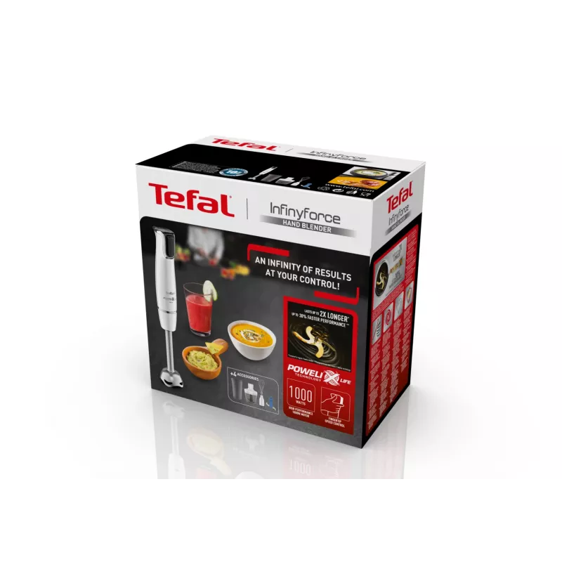 Tefal InfinyForce HB9441 0,8 l ραβδομπλέντερ 1000 W λευκό